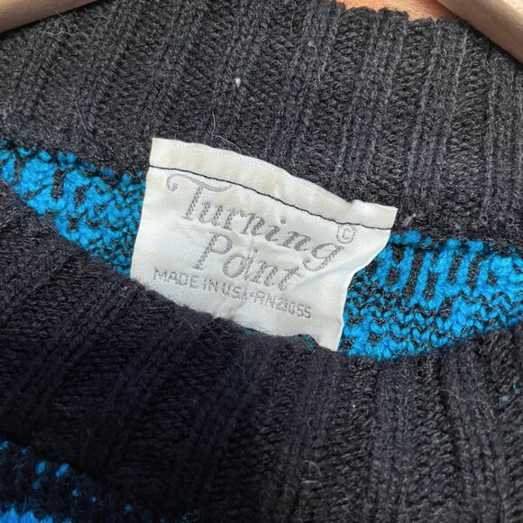Vintage 80s "Turning Point" Sweater – Made in USA 🇺🇸 - Picture 7 of 8